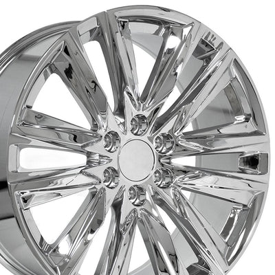 OE Wheels CA91 22x9 Chrome replica wheel