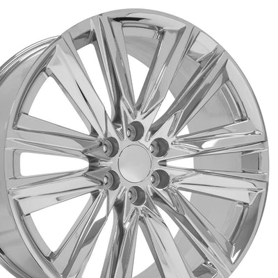 OE Wheels CA91 24x10 Chrome replica wheel