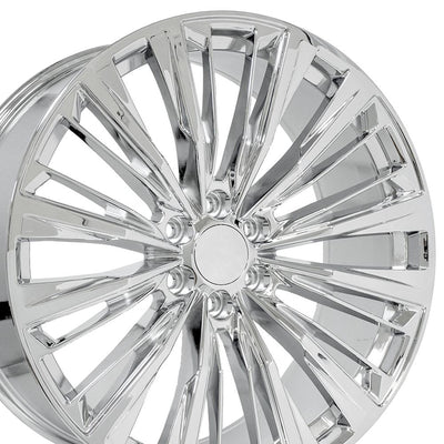 OE Wheels CA93 24x10 Chrome replica wheel
