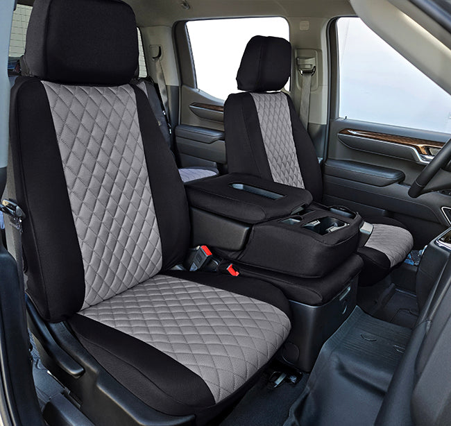 Custom Fit Truck Seat Covers for Ford, Chevy, Ram & Toyota – Cordura Diamond Quilted Waterproof | Made in USA
