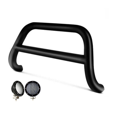 2006-2018 Toyota Rav4 A Bar Kit Pair  of 5.3" Dia. LED Flood Lights w/ Black Trim Rings Wiring Harness  and Switch | Black Horse Off Road - Image 1