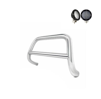 2001-2005 Ford Explorer Sport A Bar Kit Pair  of 5.3" Dia. LED Flood Lights w/ Black Trim Rings Wiring Harness  and Switch | Black Horse Off Road - Image 3