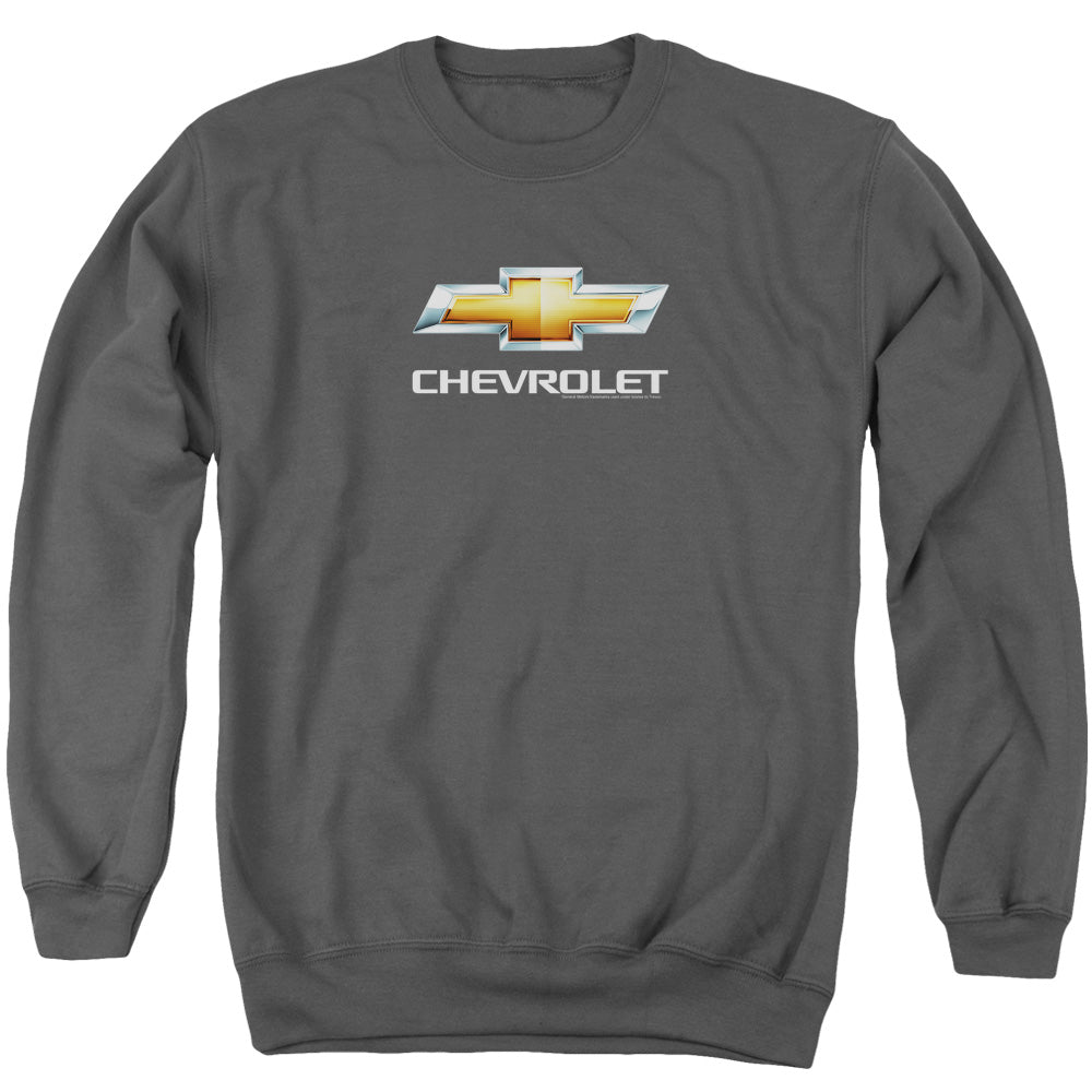 Chevy Bowtie Stacked-Adult Crewneck Sweatshirt