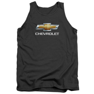 Chevy Bowtie Stacked-Adult Tank Top