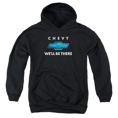 Chevrolet Well Be There-Youth Hooded Sweatshirt-Black