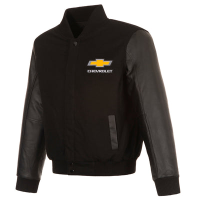 Chevy Reversible Wool and Leather Jacket