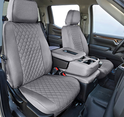Custom Fit Truck Seat Covers for Ford, Chevy, Ram & Toyota – Cordura Diamond Quilted Waterproof | Made in USA