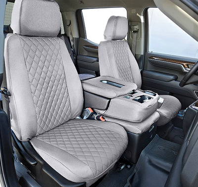 Custom Fit Truck Seat Covers for Ford, Chevy, Ram & Toyota – Cordura Diamond Quilted Waterproof | Made in USA