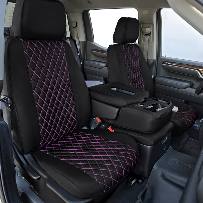 Custom Fit Truck Seat Covers for Ford, Chevy, Ram & Toyota – Cordura Diamond Quilted Waterproof | Made in USA