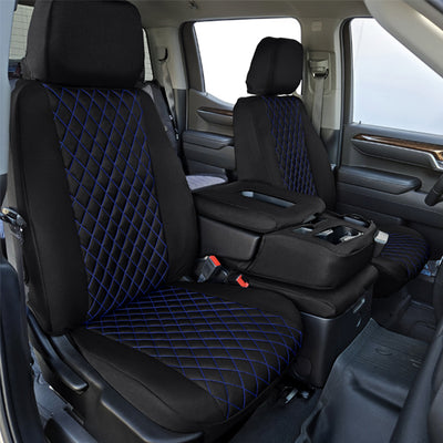 Custom Fit Truck Seat Covers for Ford, Chevy, Ram & Toyota – Cordura Diamond Quilted Waterproof | Made in USA