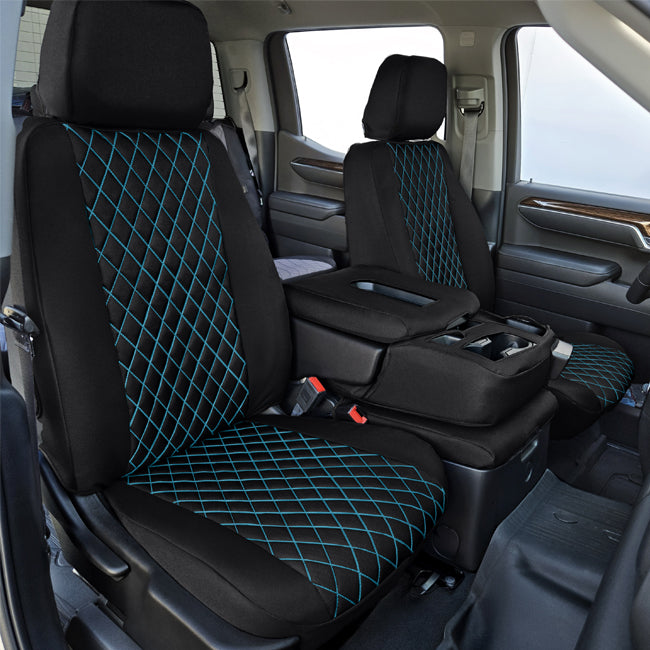 Custom Fit Truck Seat Covers for Ford, Chevy, Ram & Toyota – Cordura Diamond Quilted Waterproof | Made in USA