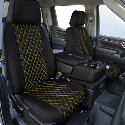 Custom Fit Truck Seat Covers for Ford, Chevy, Ram & Toyota – Cordura Diamond Quilted Waterproof | Made in USA
