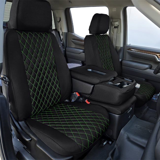Custom Fit Truck Seat Covers for Ford, Chevy, Ram & Toyota – Cordura Diamond Quilted Waterproof | Made in USA