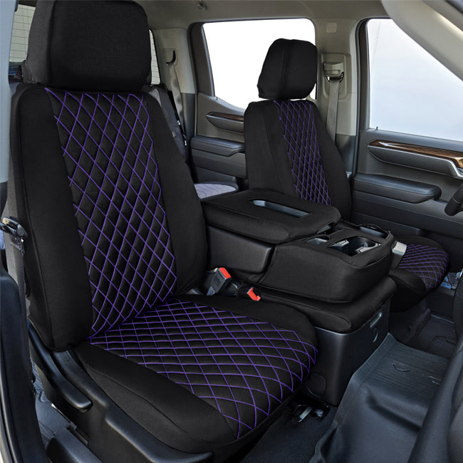 Custom Fit Truck Seat Covers for Ford, Chevy, Ram & Toyota – Cordura Diamond Quilted Waterproof | Made in USA