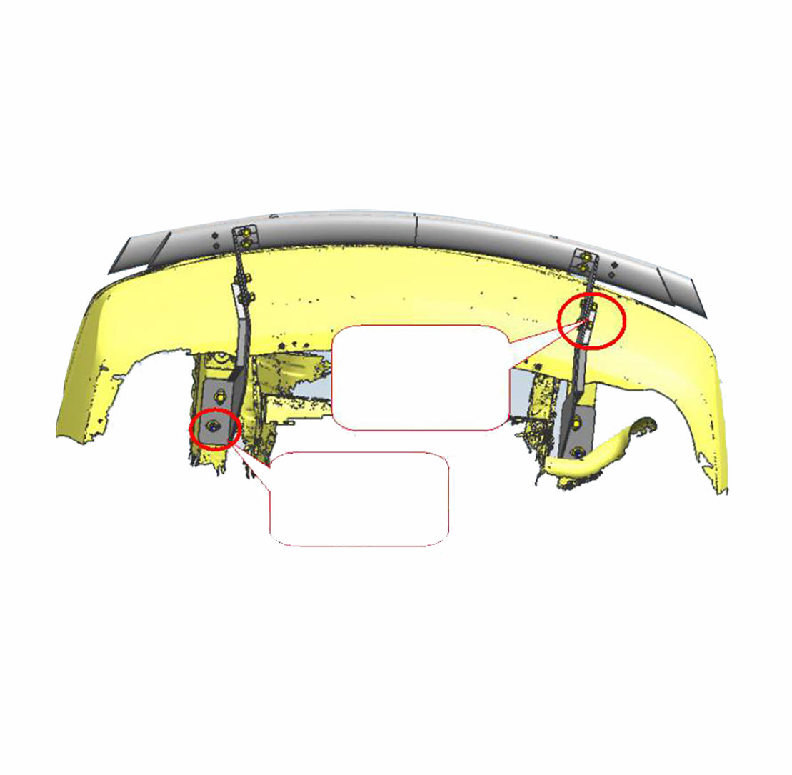 2011-2025 Dodge Durango / Jeep Grand Cherokee Rear Bumper Guard Double Layer | Black Horse Off Road - Image 2