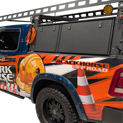 Base K2 Over Cab Rack With Tool Box | Black Horse Off Road - Image 2