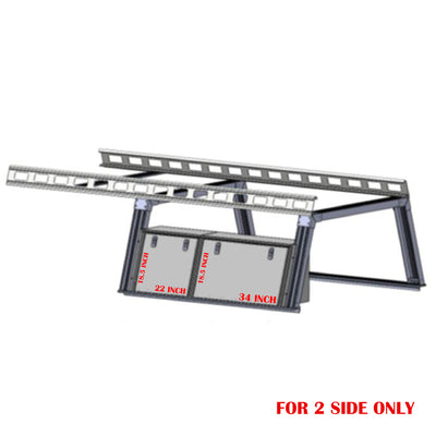 Base K2 Over Cab Rack With Tool Box | Black Horse Off Road - Image 6