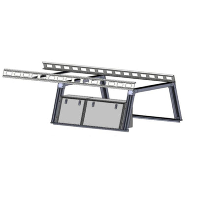 Base K2 Over Cab Rack With Tool Box | Black Horse Off Road - Image 1
