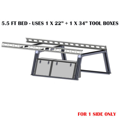 Base K2 Over Cab Rack With Tool Box | Black Horse Off Road - Image 3