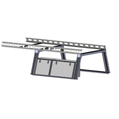 Base K2 Over Cab Rack With Tool Box | Black Horse Off Road - Image 1