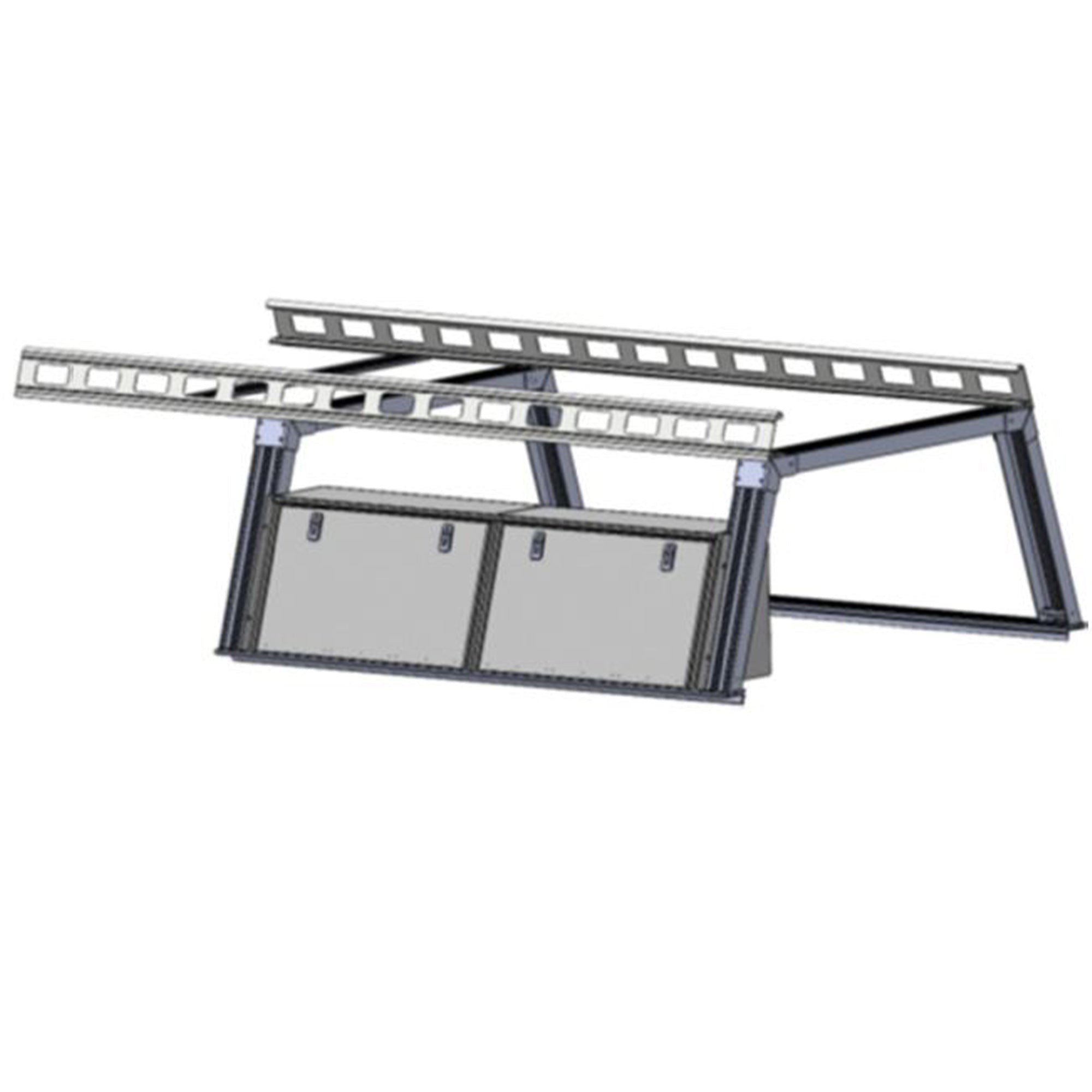Base K2 Over Cab Rack With Tool Box | Black Horse Off Road - Image 1