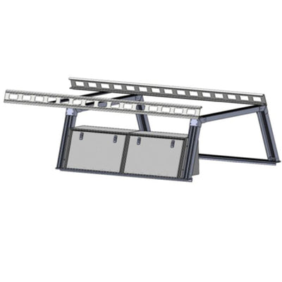 Base K2 Over Cab Rack With Tool Box | Black Horse Off Road - Image 1