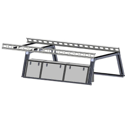 Base K2 Over Cab Rack With Tool Box | Black Horse Off Road - Image 1