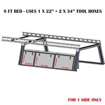 Base K2 Over Cab Rack With Tool Box | Black Horse Off Road - Image 2