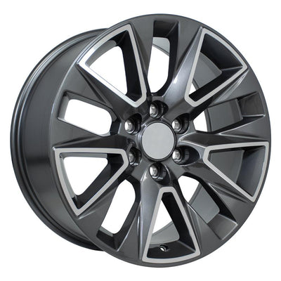 OE Wheels CV26 20x9 Gloss Gunmetal Machined replica wheel