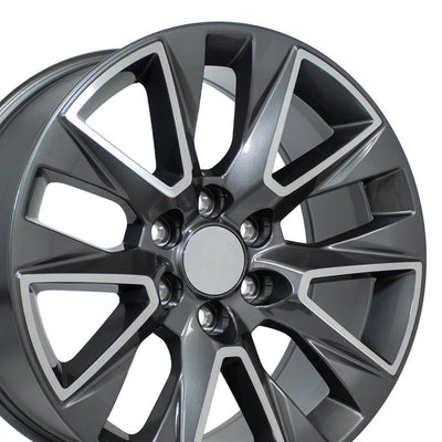 OE Wheels CV26 20x9 Gloss Gunmetal Machined replica wheel