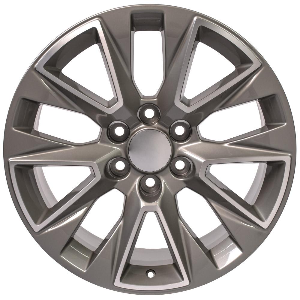 OE Wheels CV26 20x9 Gloss Silver Machined replica wheel