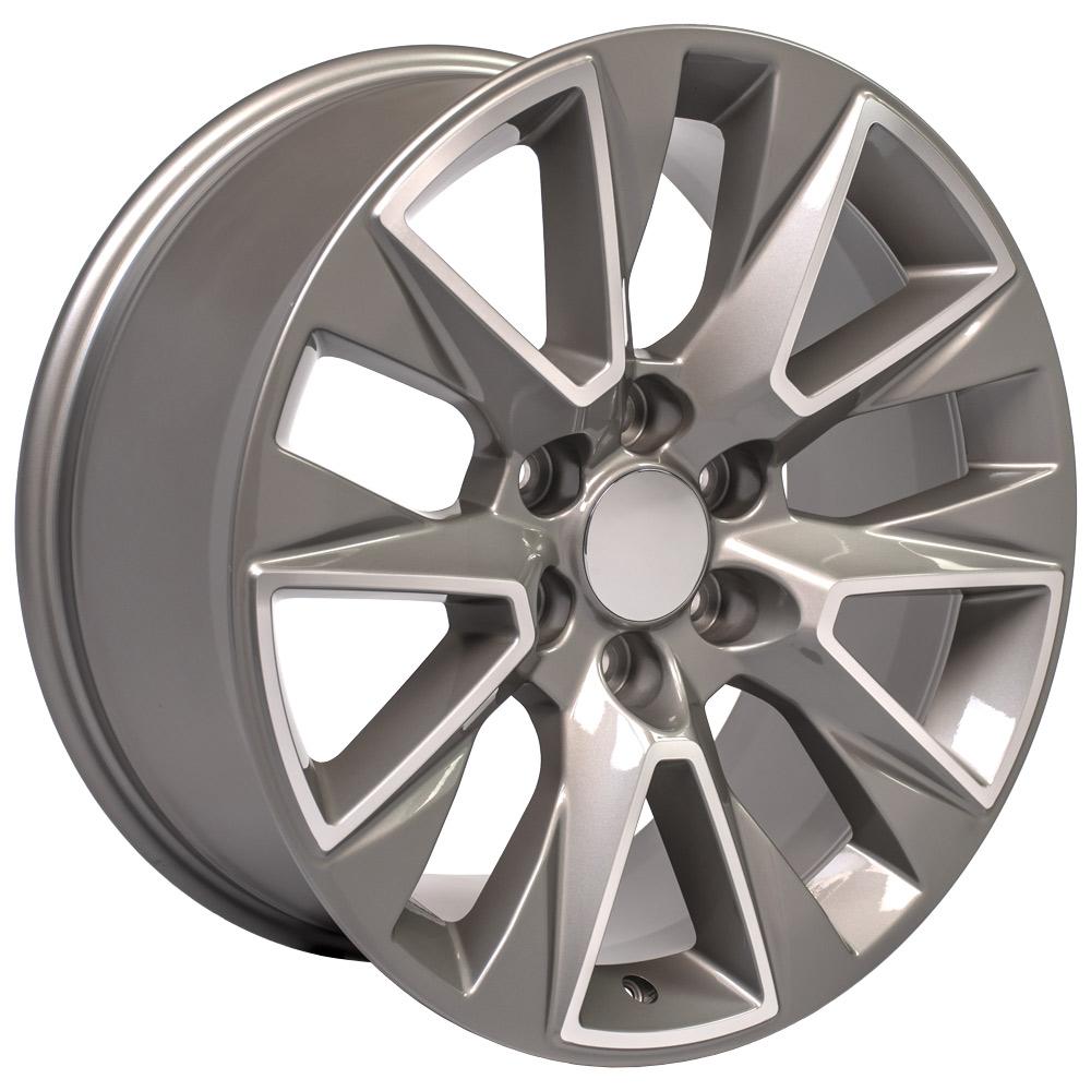 OE Wheels CV26 20x9 Gloss Silver Machined replica wheel