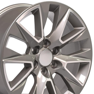 OE Wheels CV26 20x9 Gloss Silver Machined replica wheel