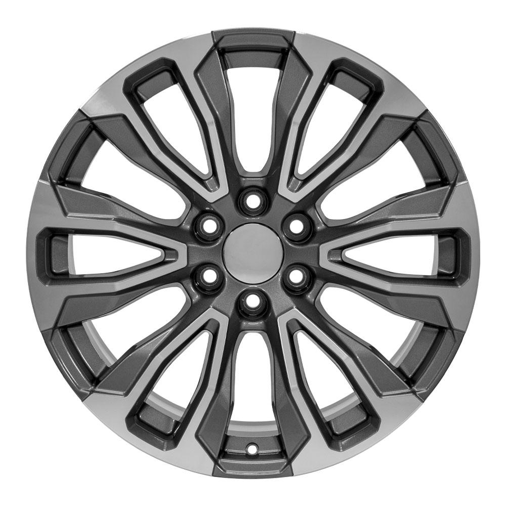 OE Wheels CV30B 22x9 Gloss Gunmetal Machined replica wheel