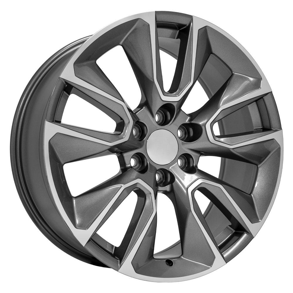 OE Wheels CV32 22x9 Gloss Gunmetal Machined replica wheel