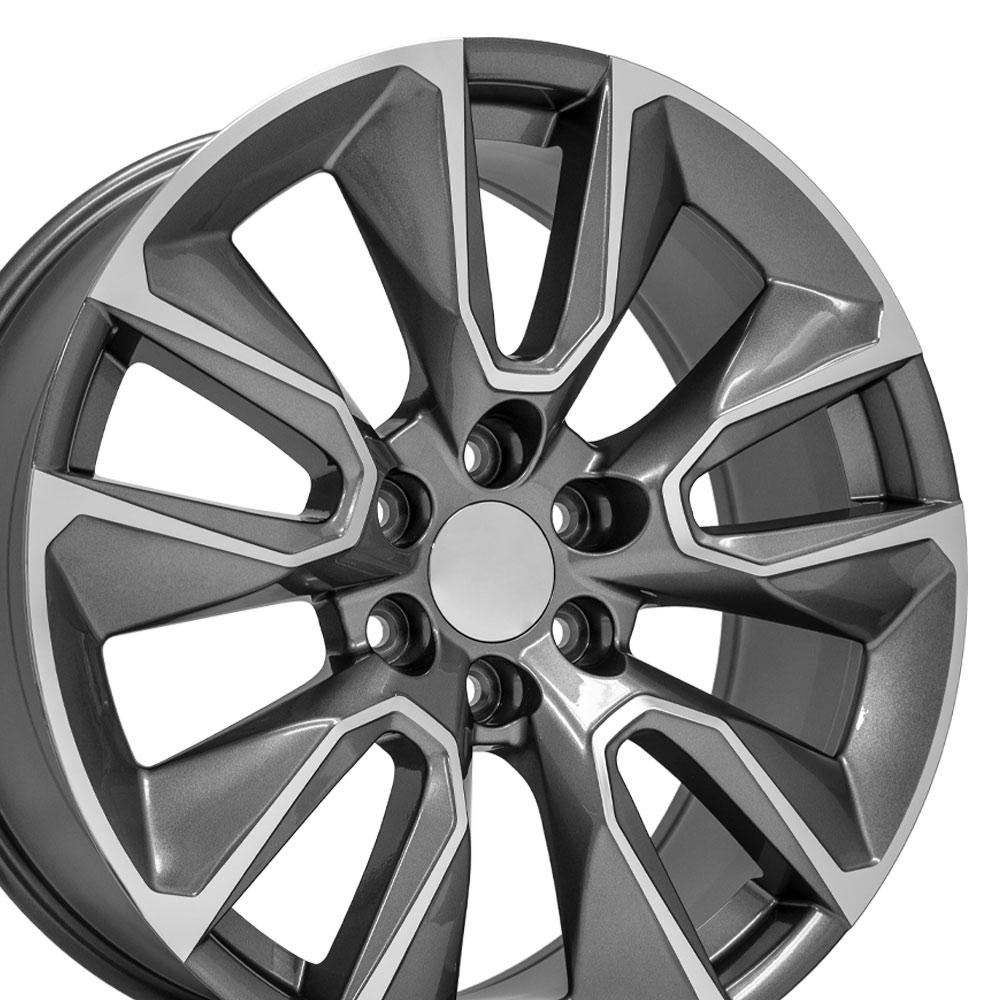 OE Wheels CV32 22x9 Gloss Gunmetal Machined replica wheel