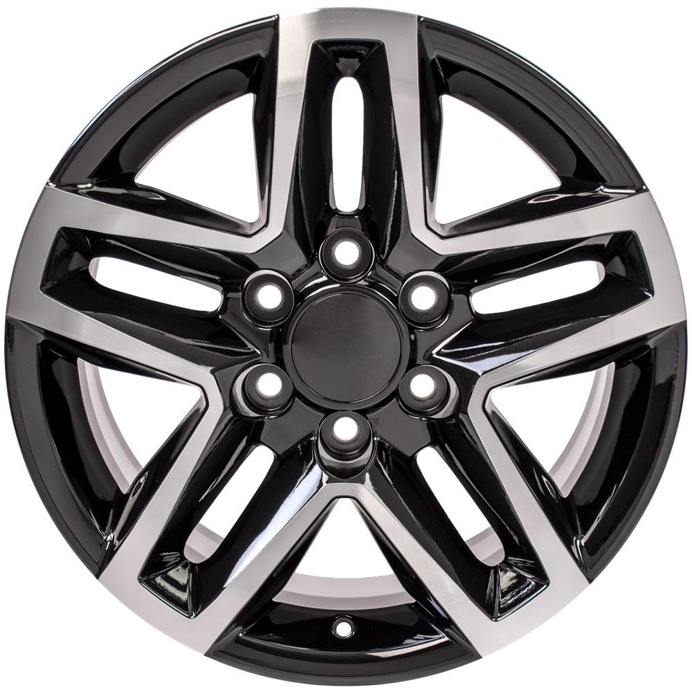 OE Wheels CV34B 18x8.5 Gloss Black Machined replica wheel
