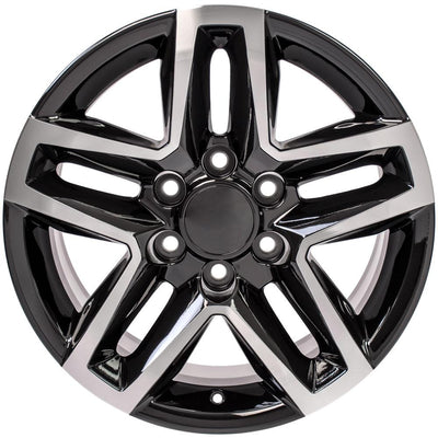 OE Wheels CV34B 18x8.5 Gloss Black Machined replica wheel
