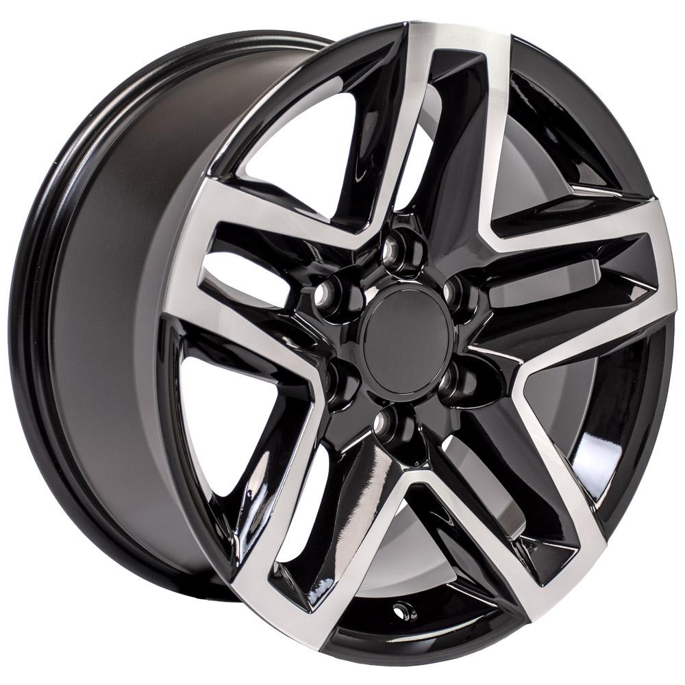 OE Wheels CV34B 18x8.5 Gloss Black Machined replica wheel