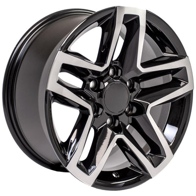 OE Wheels CV34B 18x8.5 Gloss Black Machined replica wheel