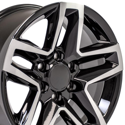 OE Wheels CV34B 18x8.5 Gloss Black Machined replica wheel