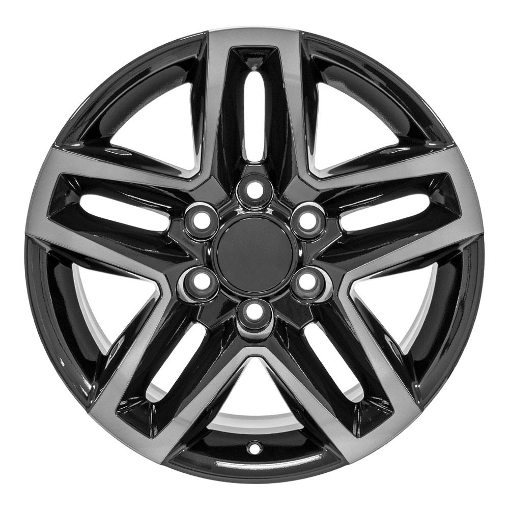OE Wheels CV34B 18x8.5 Gloss Black Machined with Tinted Clear replica wheel