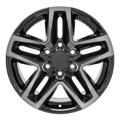 OE Wheels CV34B 18x8.5 Gloss Black Machined with Tinted Clear replica wheel