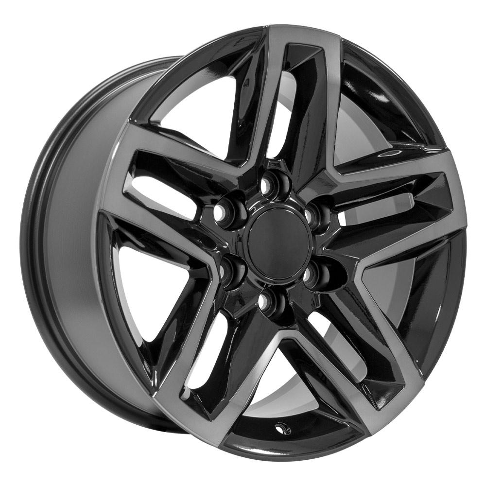 OE Wheels CV34B 18x8.5 Gloss Black Machined with Tinted Clear replica wheel