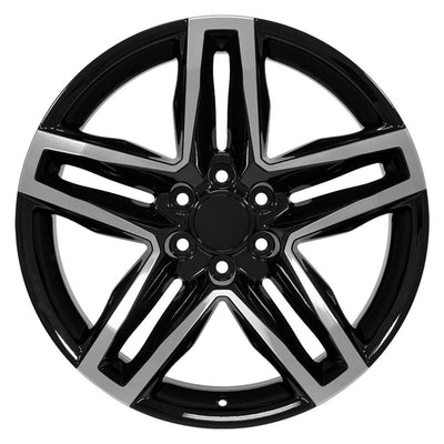 OE Wheels CV34B 22x9 Gloss Black Machined replica wheel
