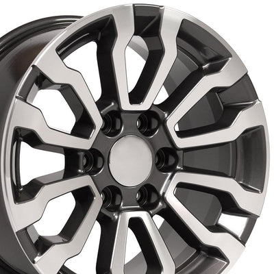 OE Wheels CV35 18x8.5 Gloss Gunmetal Machined replica wheel