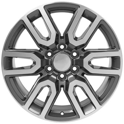 OE Wheels CV36 20x9 Gloss Gunmetal Machined replica wheel