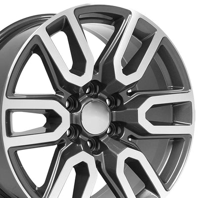 OE Wheels CV36 20x9 Gloss Gunmetal Machined replica wheel