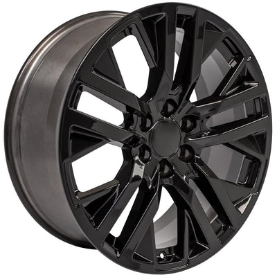 OE Wheels CV38 22x9 Gloss Black replica wheel