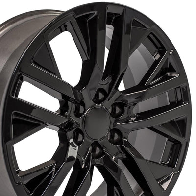 OE Wheels CV38 22x9 Gloss Black replica wheel